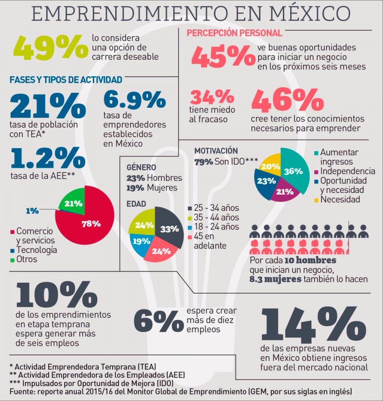 Como son los emprendedores en México INVDES