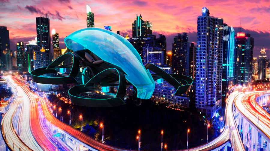 Presentado el auto volador que podría encender la llama olímpica en los JO de Tokio 2020