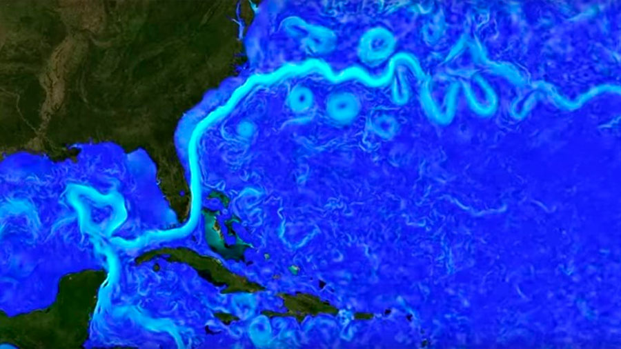 Video La Corriente del Golfo, simulada al detalle con superordenador