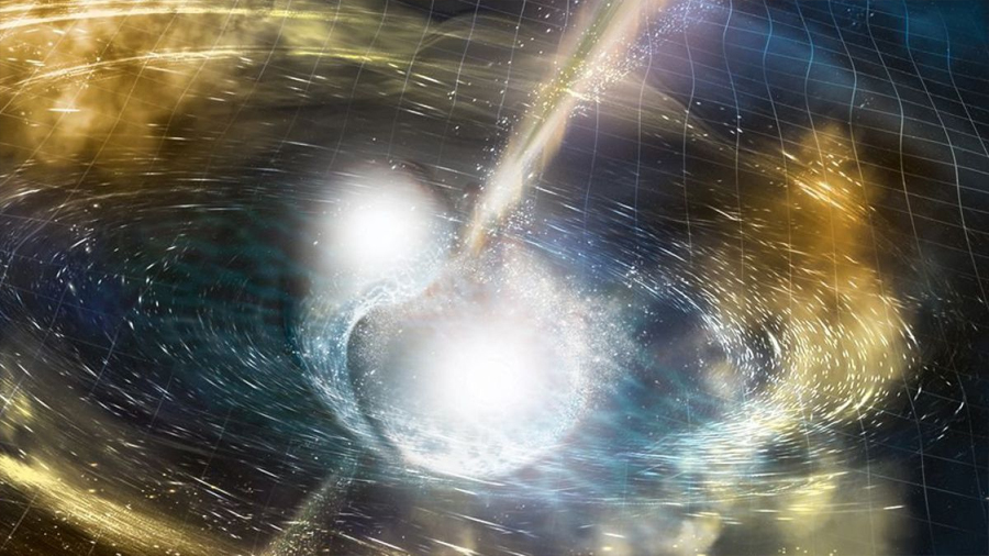 Logran astrónomos apreciar la primera onda gravitacional producto de dos de estrellas de neutrones en fusión