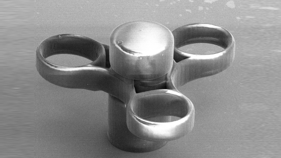 Nanotecnólogos crean el fidget spinner más pequeño del mundo