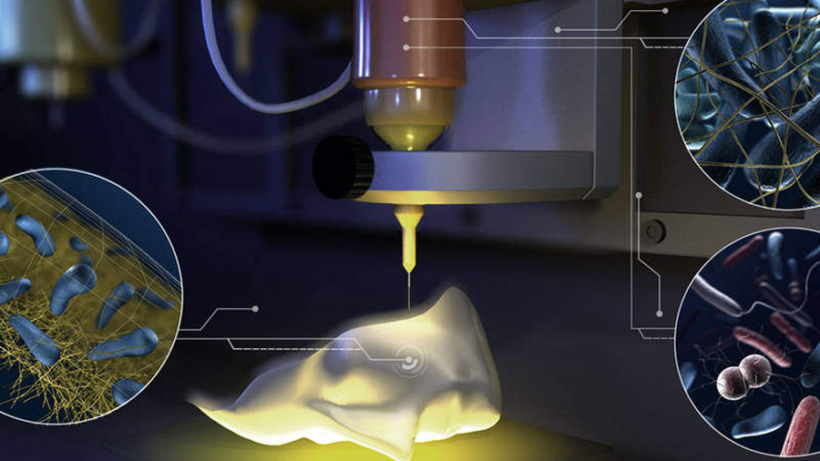 Científicos crean tinta con bacterias para impresiones 3D