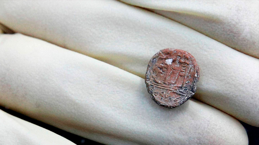 Descubierto en Jerusalén un sello de 2.700 años de antigüedad