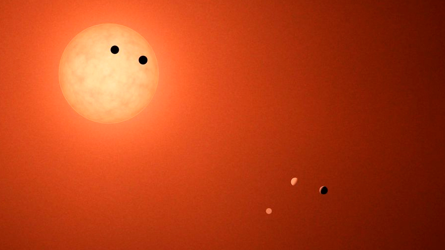 Identifican dos planetas potencialmente habitables en el sistema de la estrella TRAPPIST-1