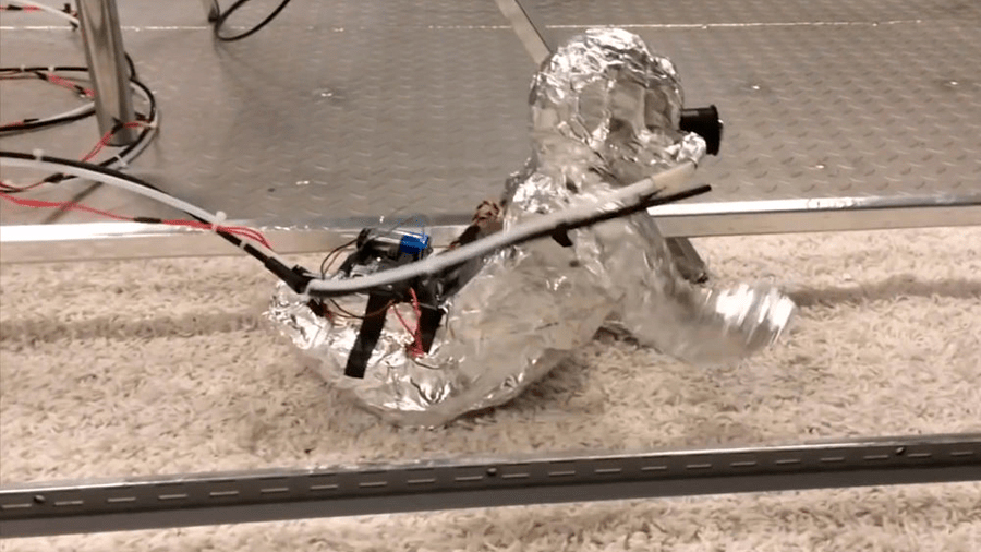 Crean un robot para ver cuántos microbios inhala un bebé cuando gatea [VIDEO]