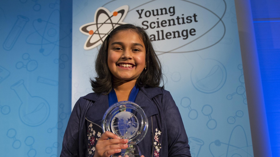Esta niña de 12 años ganó el premio a la mejor científica joven de EU