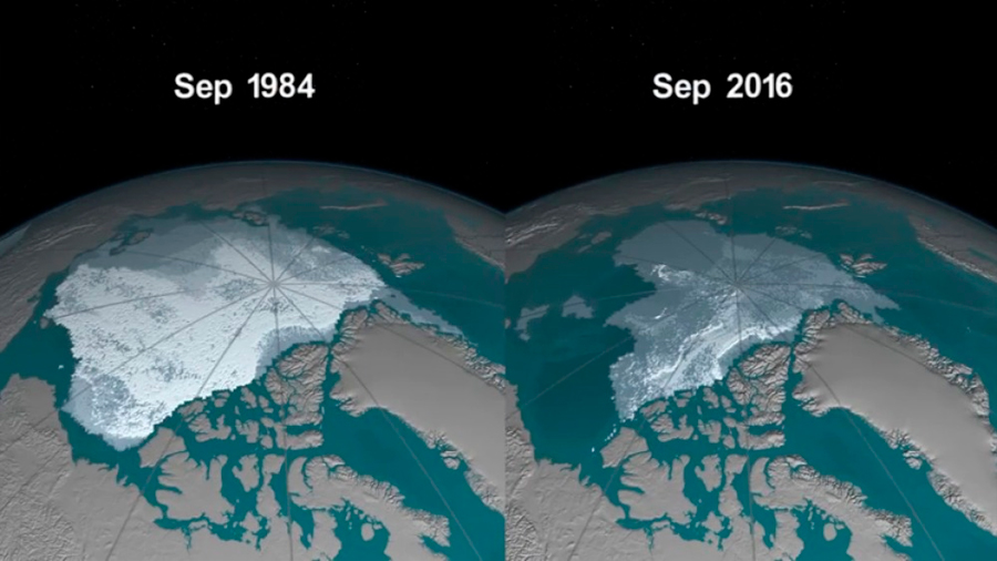 La inclinación terrestre altera el nivel del mar sin hielo en los polos