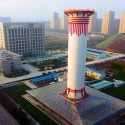El purificador gigante chino reduce un 15 por ciento la polución por partículas
