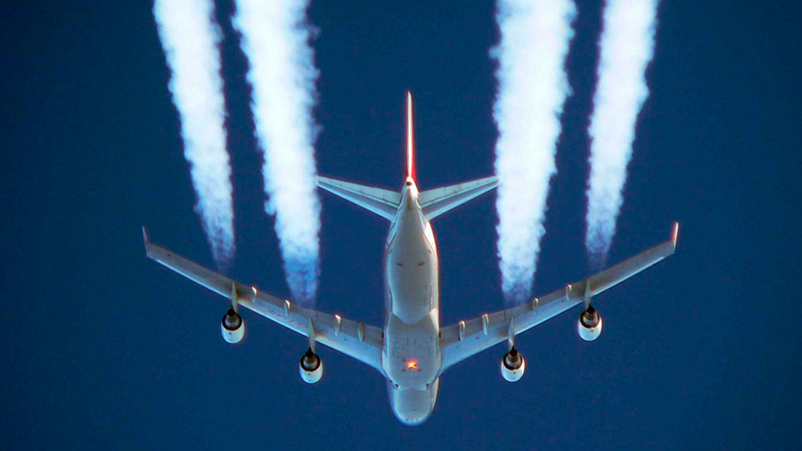 Las nubes de los aviones aumentan la temperatura global
