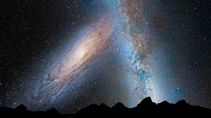 Una imagen de dos galaxias que colisionaron revela el futuro de la Vía Láctea