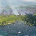Actividad del volcán Kilauea evapora un lago y aumenta el territorio de la isla hawaiana