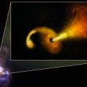 Un agujero negro desgarra una estrella y los astrónomos captan la erupción