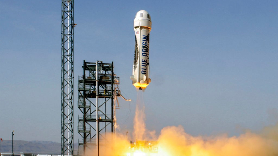 El cohete New Shepard de Jeff Bezos supera una prueba extrema