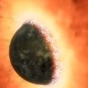 Revelan colisión de dos planetas y caída de sus restos a una estrella
