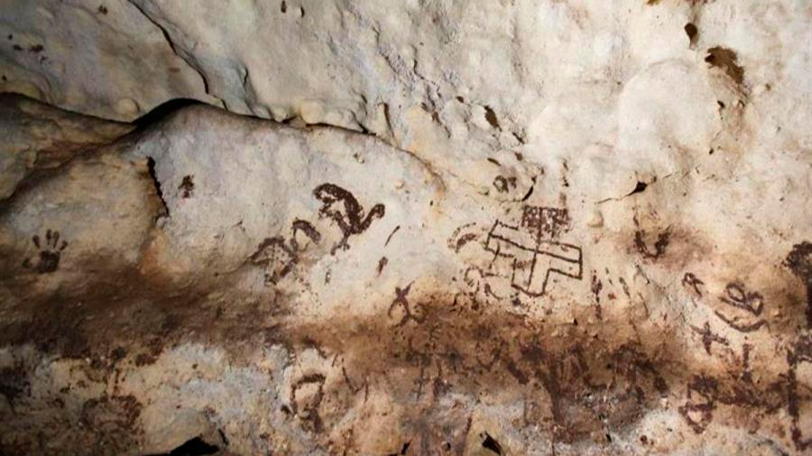 Descubren una cueva con un gran tesoro de pinturas rupestres en México