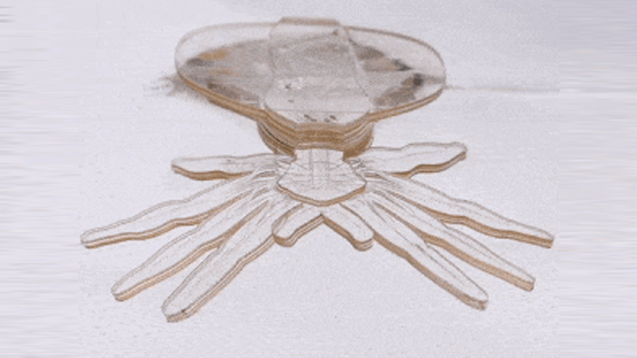 Ingenieros de Harvard crean un robot araña con músculos microfluídicos