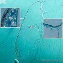 El iceberg gigante A68, en rumbo de colisión con la banquisa antártica