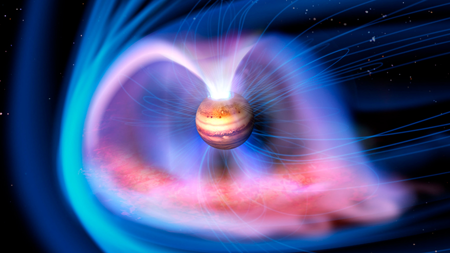 El campo magnético de Júpiter exhibe dos puntos de retorno