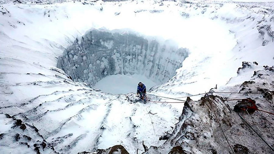 Descubren el origen del cráter del Fin del Mundo, en Siberia