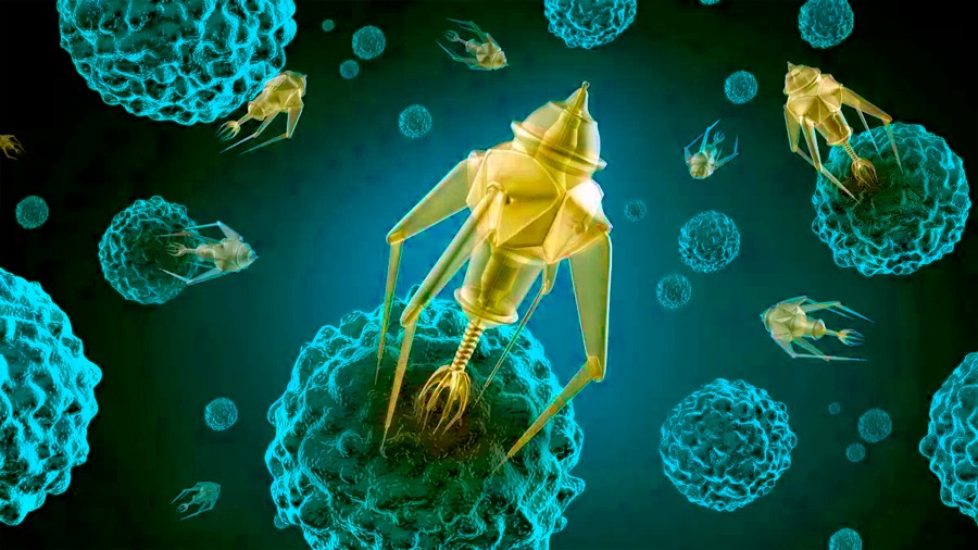 Nanorobots de oro para luchar contra el cáncer