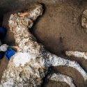 Arqueólogos descubren caballo con arnés cerca de Pompeya