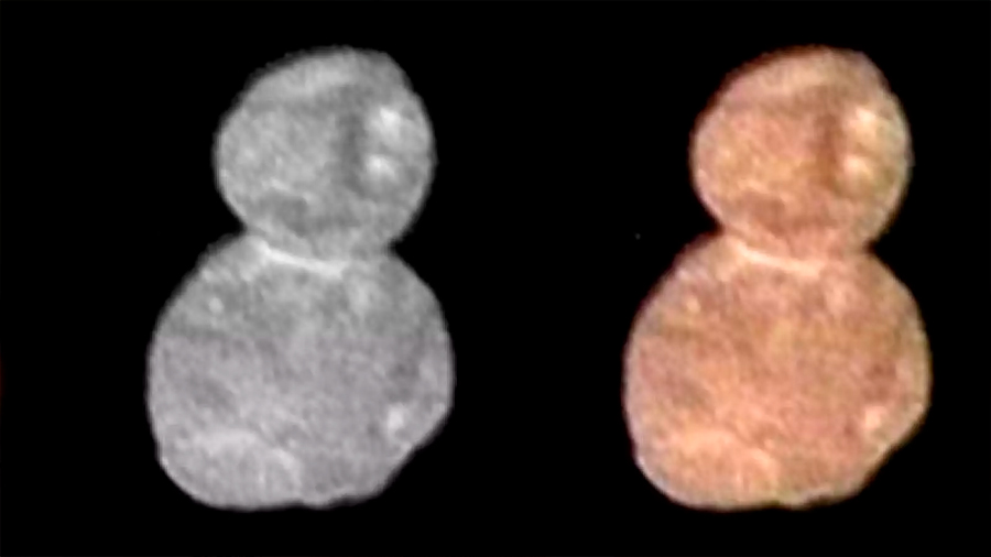 La NASA muestra la primera imagen de Ultima Thule: un objeto con forma de muñeco de nieve