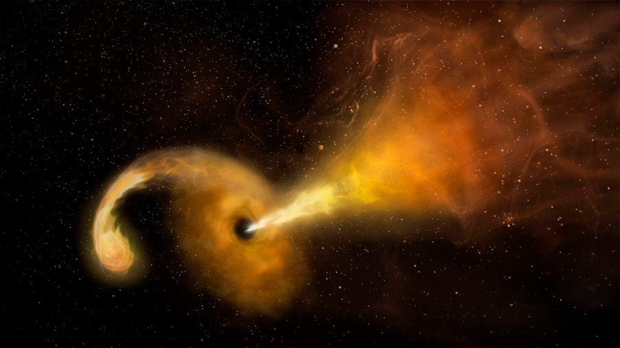 Descubren una nueva forma de alimentación de los agujeros negros supermasivos