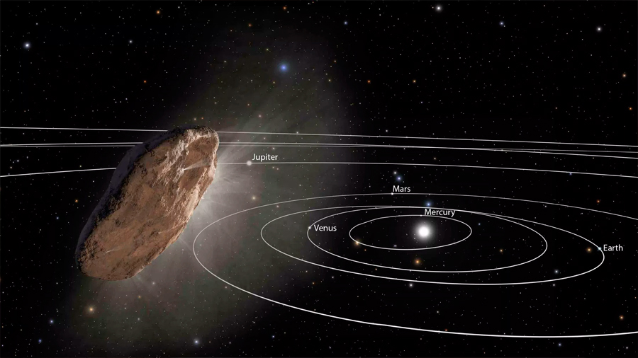 Asteroides como Oumuamua se estrellan contra el Sol cada 30 años