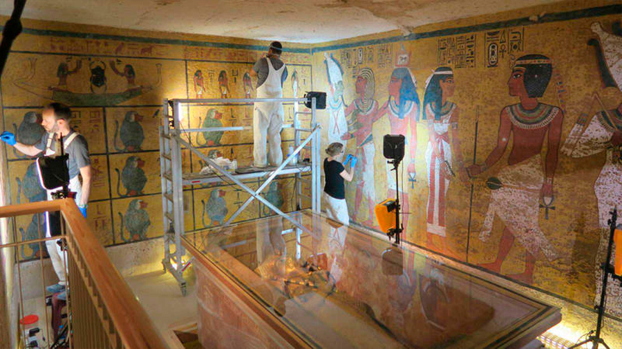 Completada la restauración de la tumba de Tutankamón tras casi una década