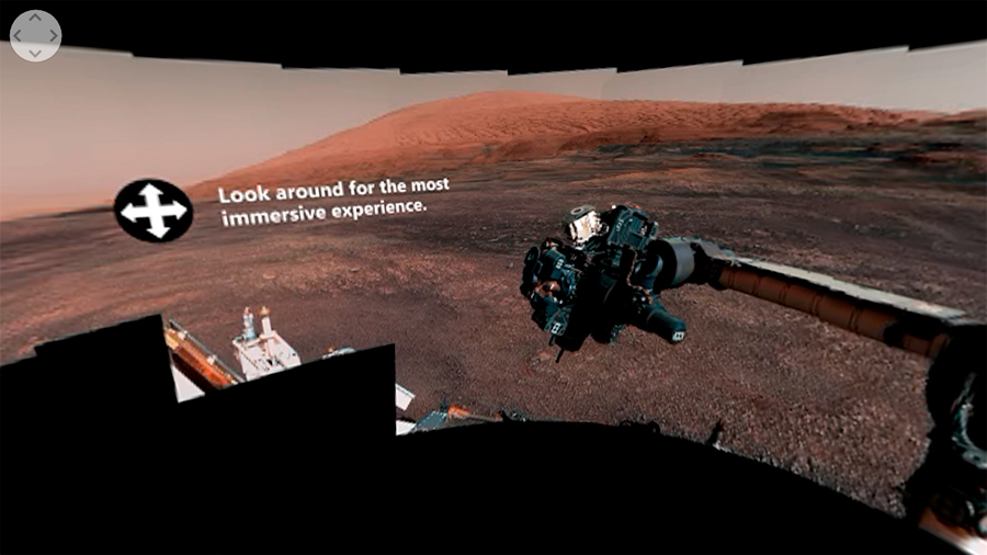Nuevo vídeo 360 grados del rover Curiosity desde Marte