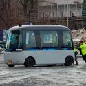 El autobús autónomo finlandés se para a las dos horas de su presentación