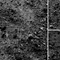 Primeros planos de rocas en la superficie del asteroide Bennu