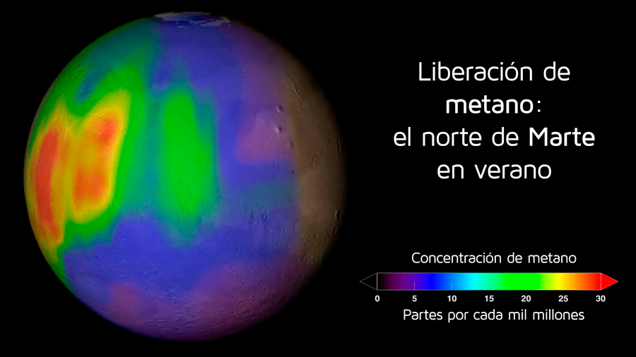 Confirman presencia de metano en Marte