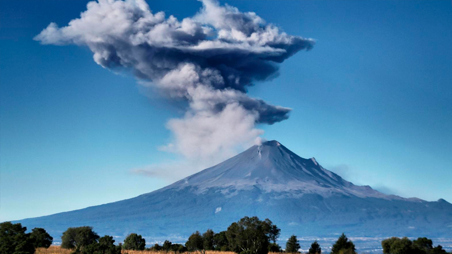 Volcán Popocatépetl varió su actividad tras sismos de 2017
