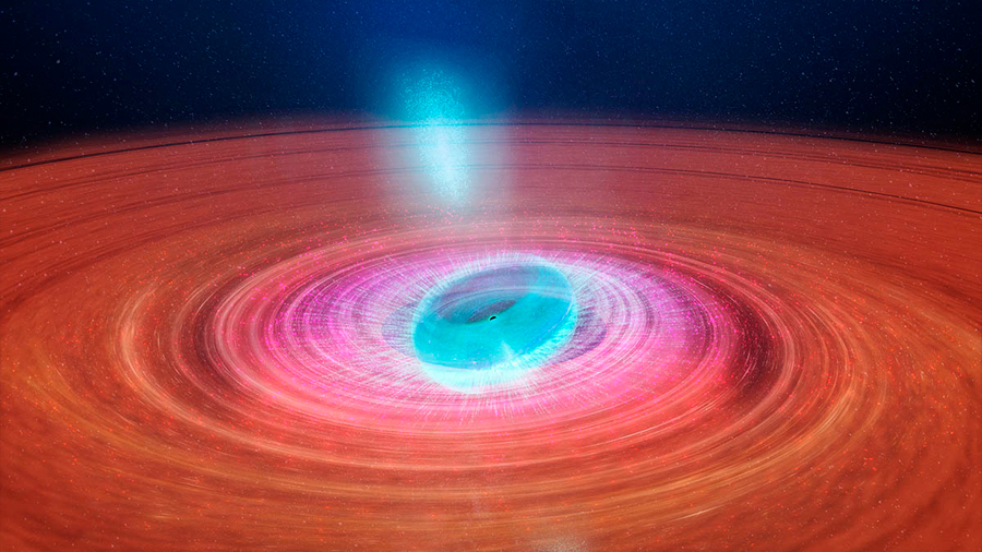 Observan cómo estrella cercana tambalea a un agujero negro y éste dispara plasma en todas direcciones