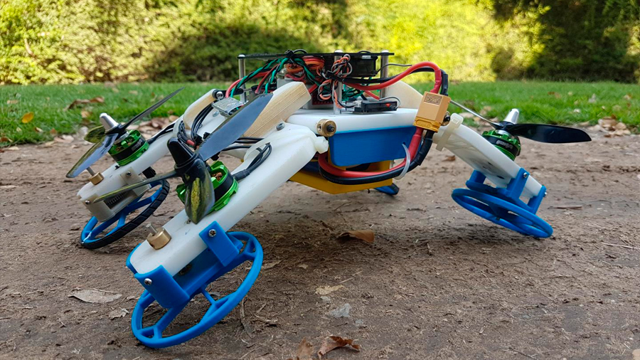 VÍDEO Un robot que vuela, conduce y se estruja con los mismos motores
