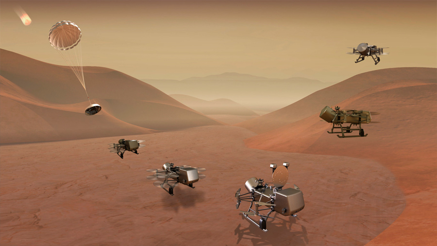 La NASA enviará un dron a la luna Titán para buscar vida