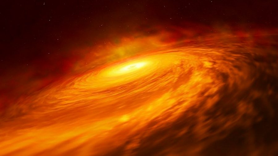 Hallan sorpresivo disco alrededor de un agujero negro supermasivo