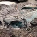Caldero de bronce romano desenterrado en una necrópolis de Noruega