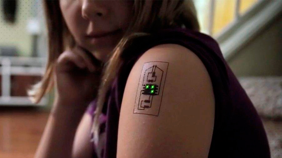 Una técnica de impresión electrónica para la piel abre la puerta a los tatuajes electrónicos