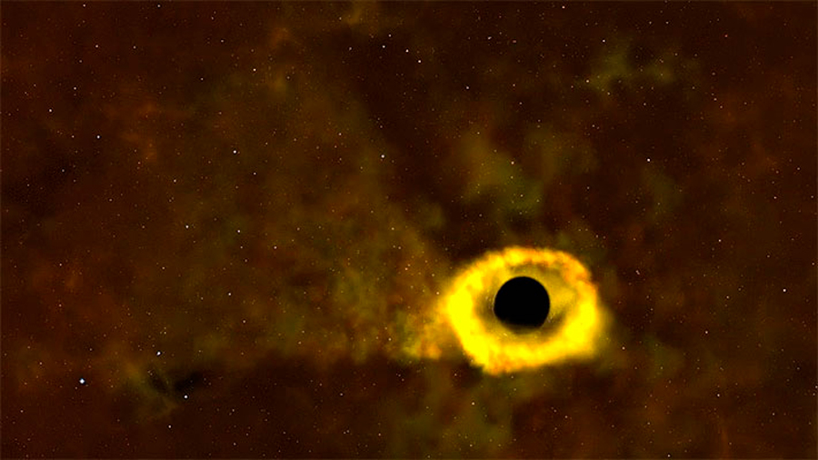 La NASA muestra el impresionante momento en que un agujero negro "devoró" a una estrella