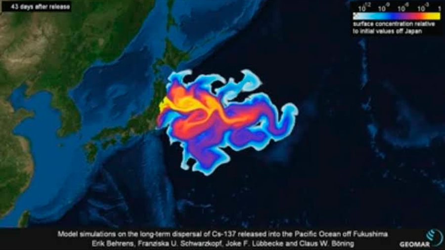 Cesio altamente radiactivo localizado a 60 kilómetros de Fukushima
