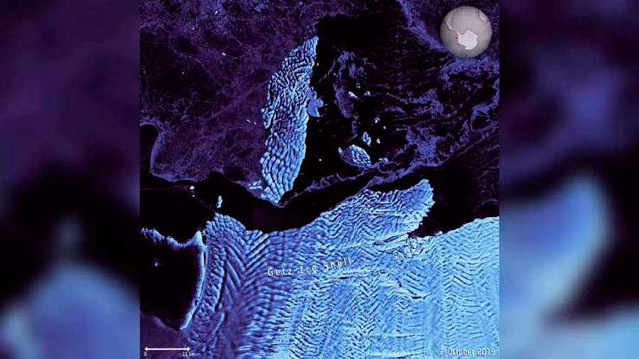 Un iceberg de 35 kilómetros se desprende en la Antártida Occidental