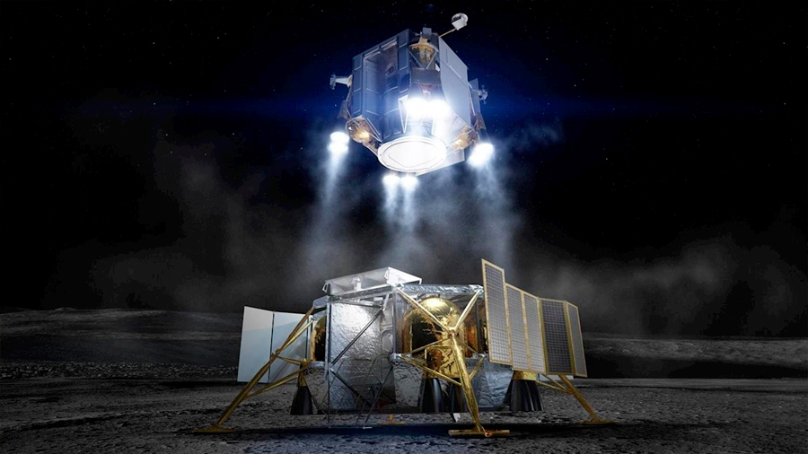 Boeing presenta un aterrizador tripulable con base en la órbita lunar