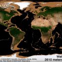 Esta animación muestra lo que verías si toda la superficie del agua en la Tierra desapareciera