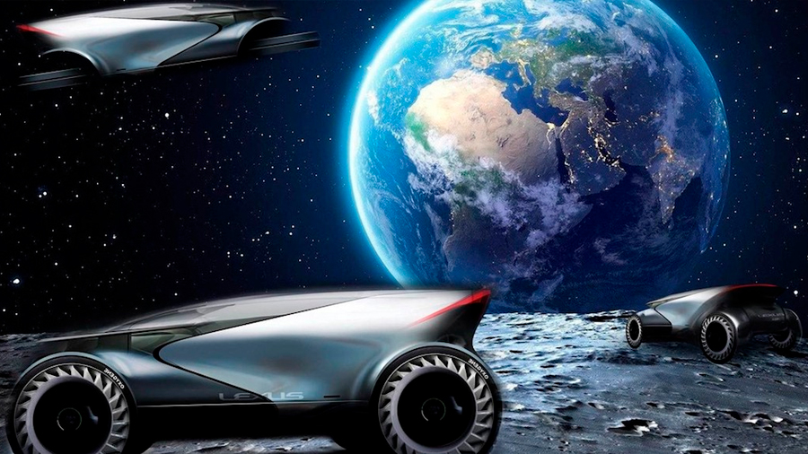Lexus, de Toyota, muestra los diseños de sus vehículos ideados para circular en la Luna