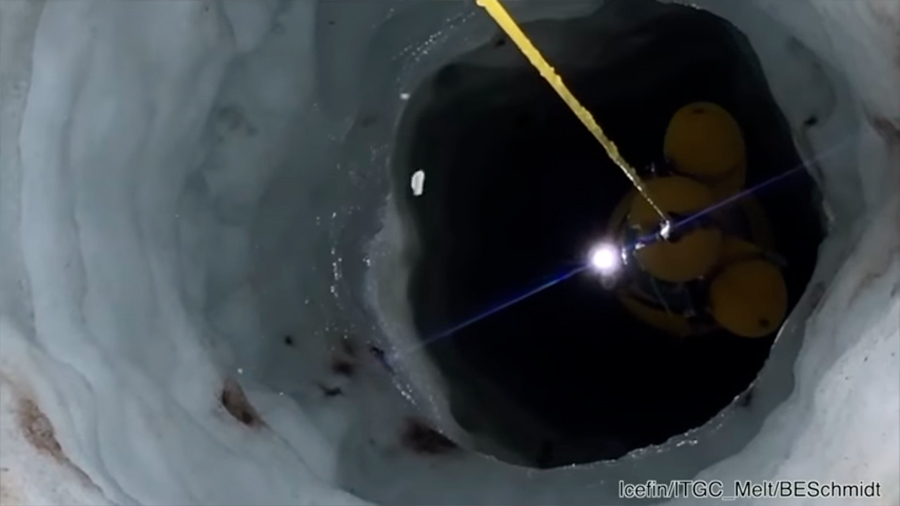 Un robot submarino filma los dañados cimientos de un glaciar antártico
