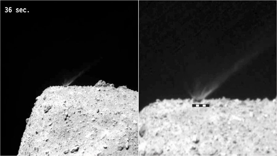 Calculan la edad del asteroide Ryugu tirando una bomba en su superficie