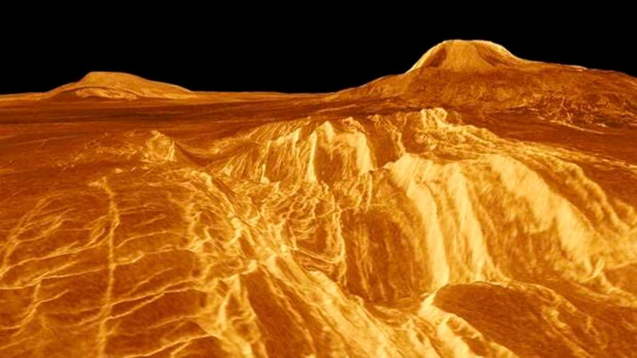 ¿Qué son las extrañas líneas rectas que se ven en parte superficial de Venus?