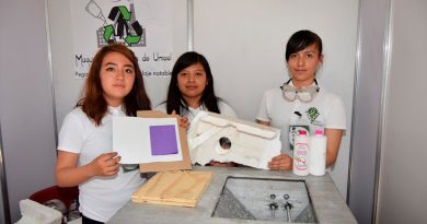 Crean alumnas mexicanas maquina que recicla el unicel en pegamento